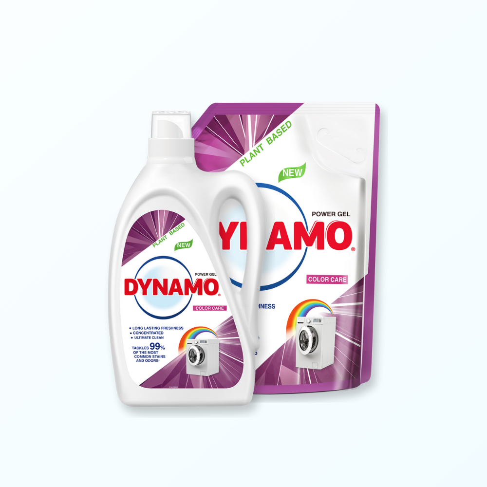 DYNAMO Plant Based Laundry Liquid Detergent 2.5kg/2.7kg + Refill Pack 3kg/3.3kg