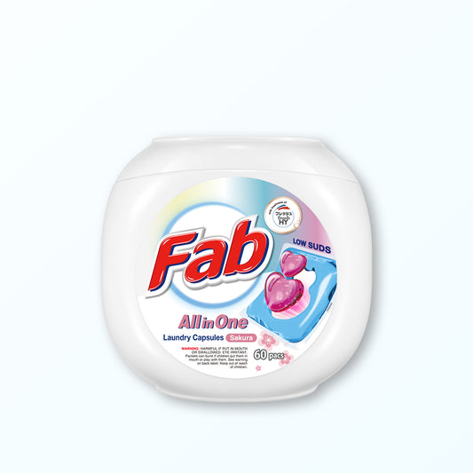Fab All-in-One Laundry Capsules 60pods