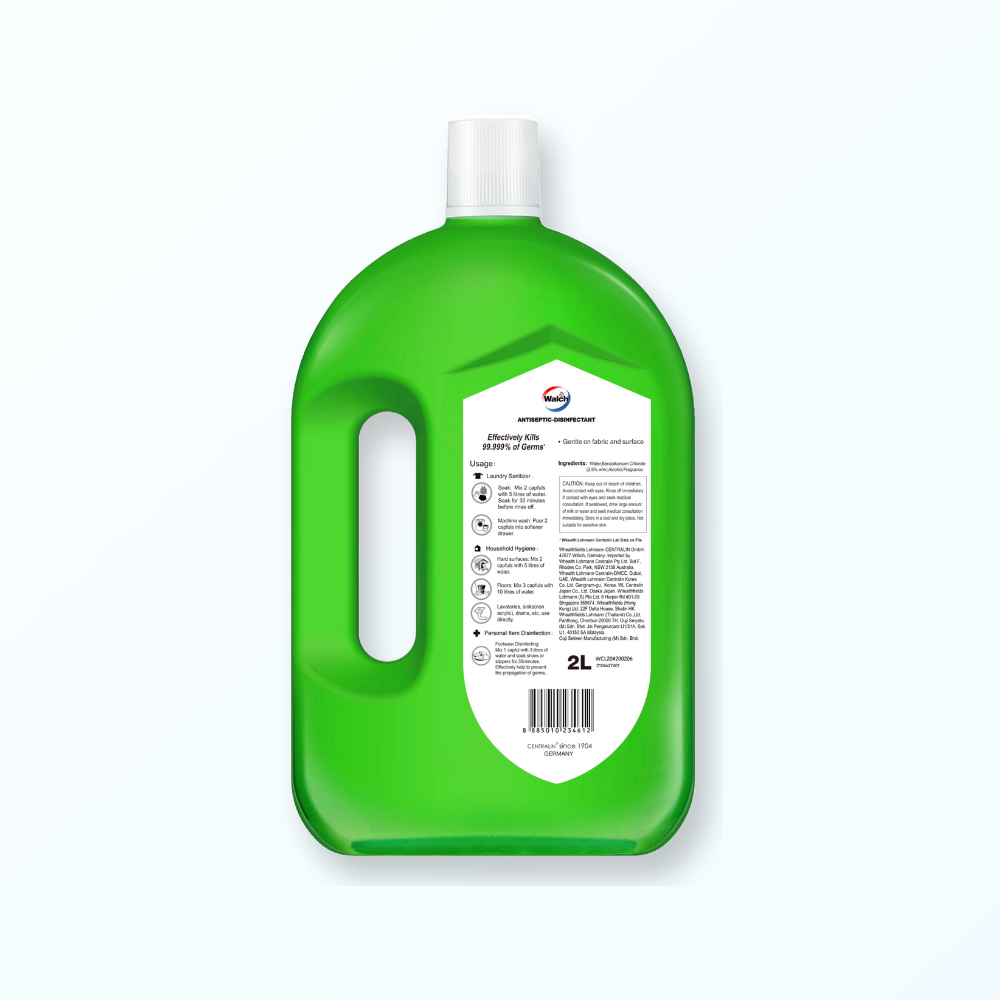 Walch Antiseptic Disinfectant Liquid 2L - Lemon