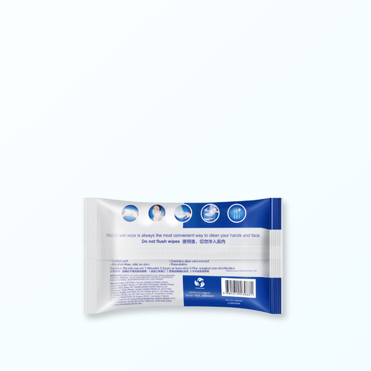Walch® Anti-bacterial Wet Tissue 10pcs - Aloe