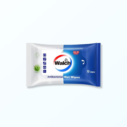 Walch® Anti-bacterial Wet Tissue 10pcs - Aloe