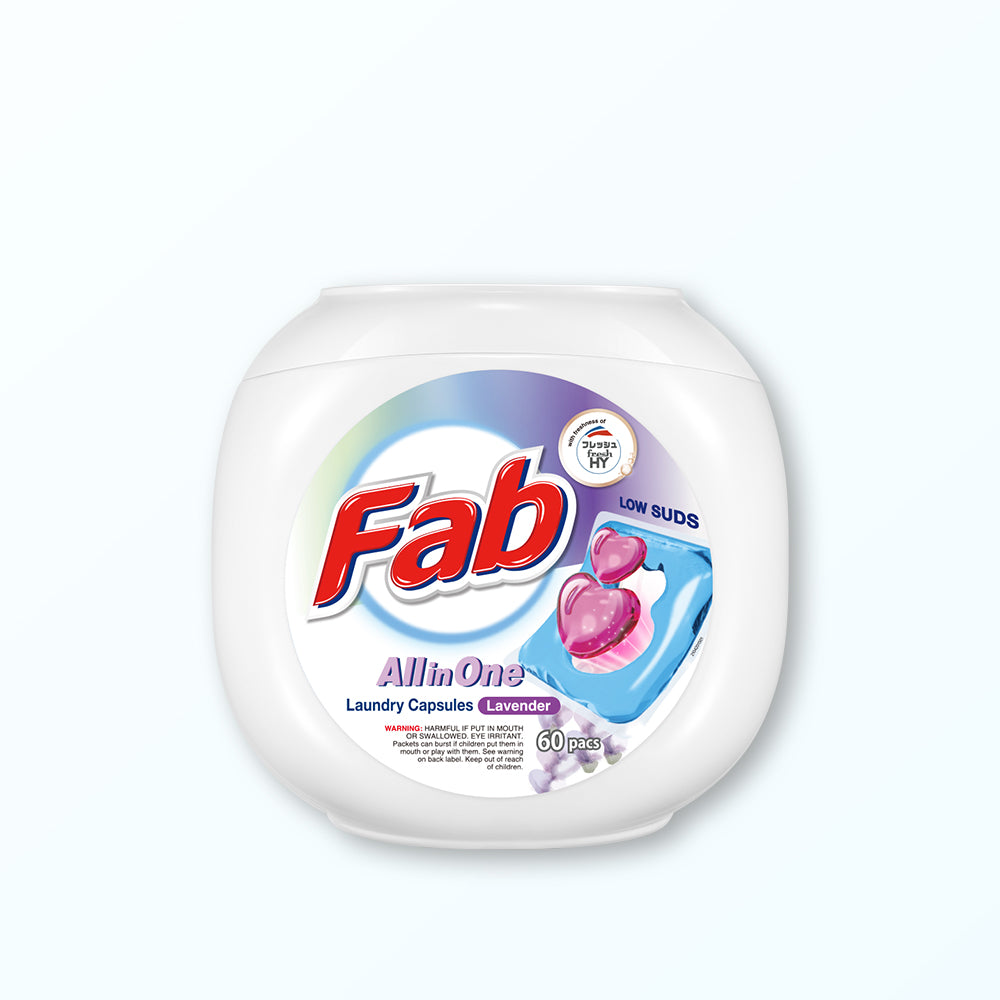 Fab All-in-One Laundry Capsules 60pods