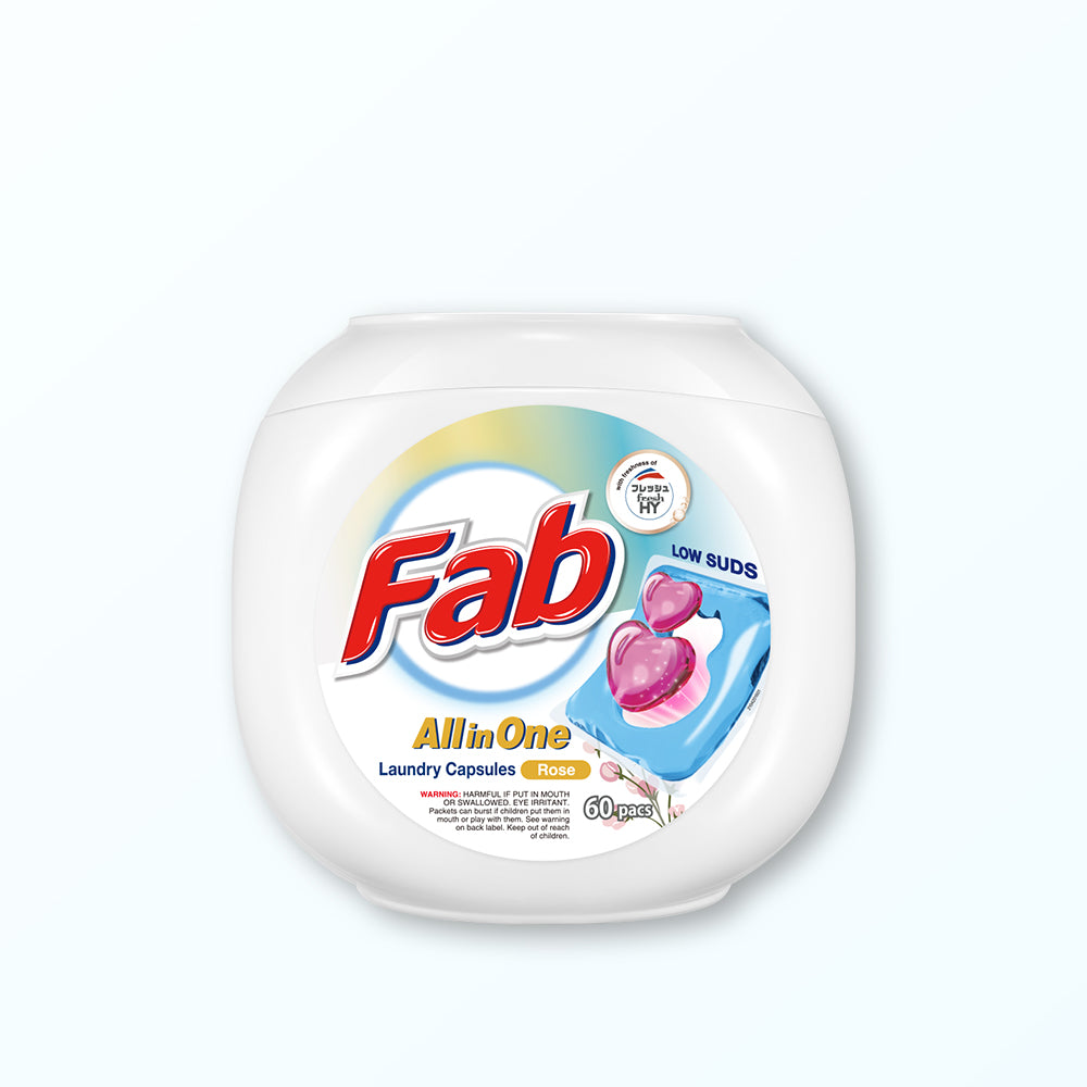 Fab All-in-One Laundry Capsules 60pods