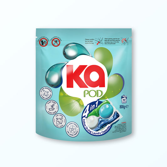 Ka 4in1 Laundry Capsules Refill Pack 50 Pods - Indoor Drying