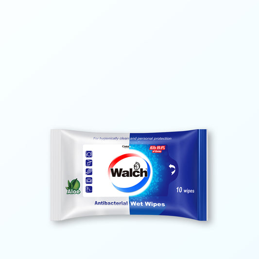 Walch® Anti-bacterial Wet Tissue 10pcs - Aloe