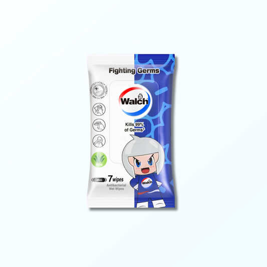Walch® Wei Shuai Anti-bacterial Mini Wet Tissue 7pcs x 6 Packs – Aloe